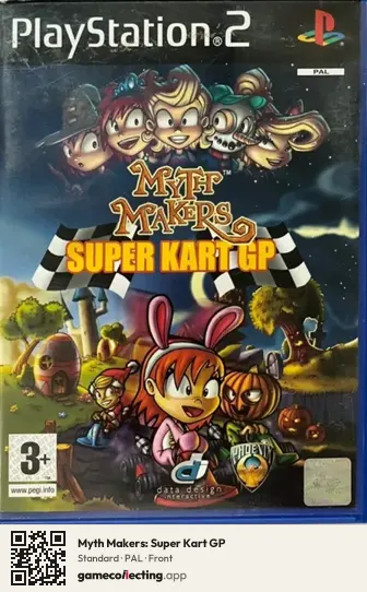 Myth Makers: Super Kart GP PlayStation 2, PAL box front