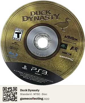 Duck Dynasty PlayStation 3, NTSC disc