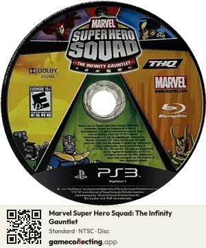 Marvel Super Hero Squad: The Infinity Gauntlet PlayStation 3, NTSC disc