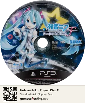 Hatsune Miku: Project Diva F PlayStation 3, Asia disc