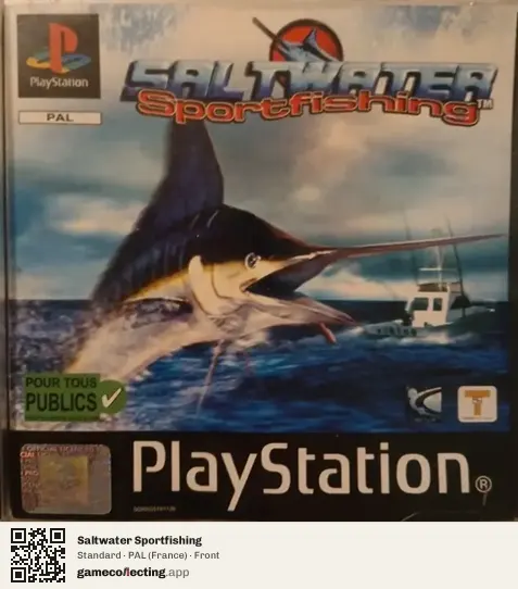 Saltwater Sportfishing PlayStation, France box front