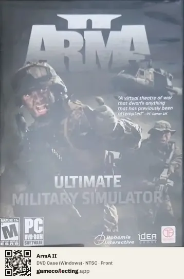 ArmA II Computer, NTSC box front