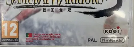 Samurai Warriors 3, the PEGI square on its front