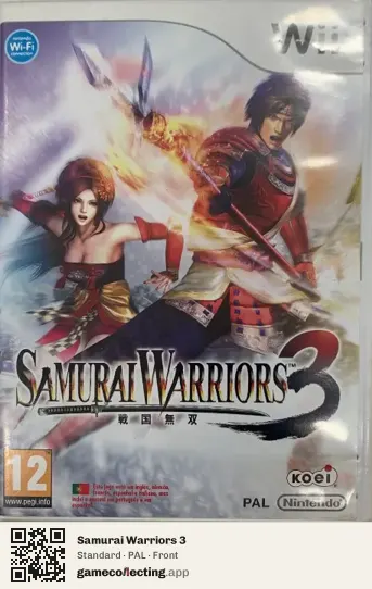 Samurai Warriors 3 Nintendo Wii, PAL box front