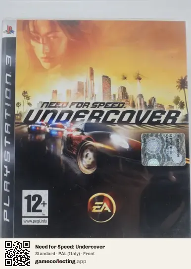 Need for Speed: Undercover PlayStation 3, Italy box front