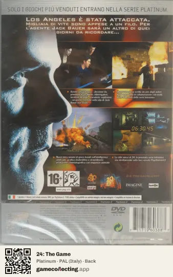 24: The Game PlayStation 2, Italy box back