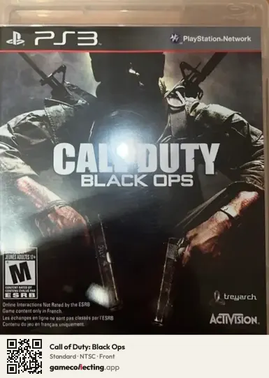 Call of Duty: Black Ops PlayStation 3, NTSC box front