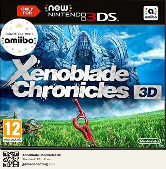 Xenoblade Chronicles 3D Nintendo 3DS, PAL box front