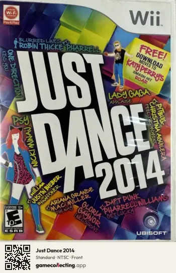 Just Dance 2014 Nintendo Wii, NTSC box front