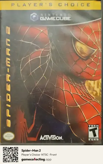 Spider-Man 2 Nintendo GameCube, NTSC box front