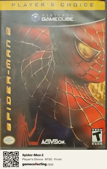 Spider-Man 2 Nintendo GameCube, NTSC box front