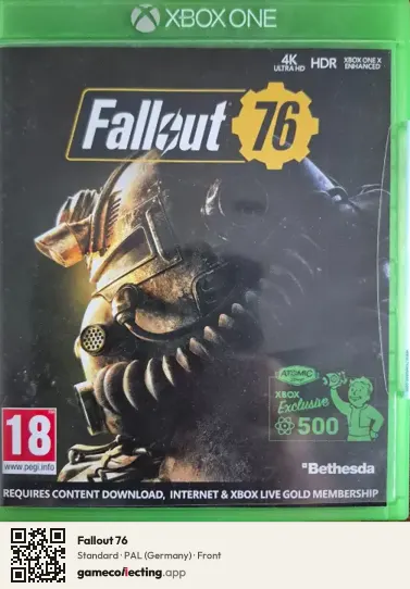 Fallout 76 Xbox One, Germany box front
