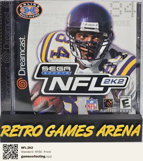 NFL 2K2 Sega Dreamcast, NTSC box front