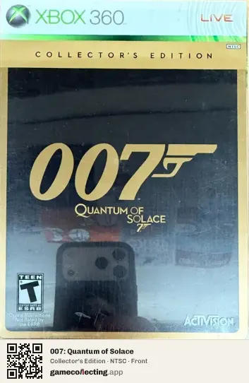 007: Quantum of Solace Xbox 360, NTSC box front