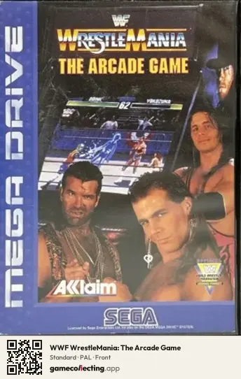 WWF WrestleMania: The Arcade Game Sega Mega Drive / Genesis, PAL box front