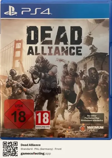 Dead Alliance PlayStation 4, Germany box front