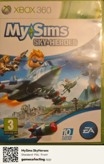 MySims SkyHeroes Xbox 360, PAL box front