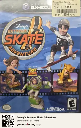 Disney's Extreme Skate Adventure Nintendo GameCube, NTSC box front