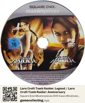 Lara Croft Tomb Raider: Legend / Lara Croft Tomb Raider: Anniversary Computer, PAL disc