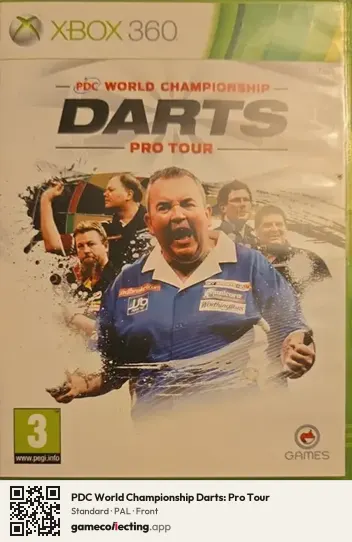 PDC World Championship Darts: Pro Tour Xbox 360, PAL box front