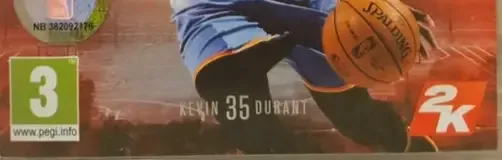 NBA 2K15, the PEGI square on its front