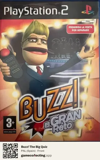 Buzz! The Big Quiz PlayStation 2, Spain box front