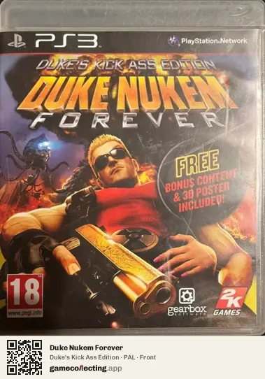 Duke Nukem Forever PlayStation 3, PAL box front