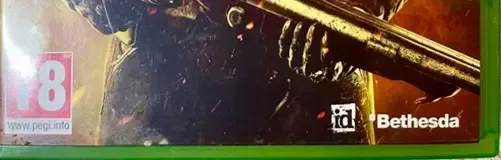Doom, the PEGI square on its front