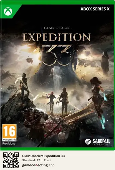 Clair Obscur: Expedition 33 Xbox Series X, PAL box front