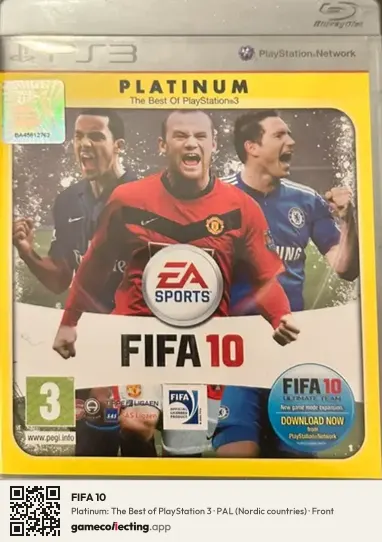 FIFA 10 PlayStation 3, Nordic countries box front