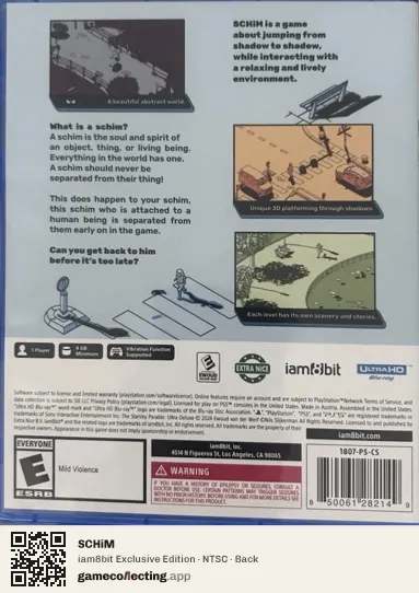 SCHiM PlayStation 5, NTSC box back