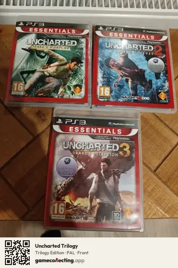 Uncharted Trilogy PlayStation 3, PAL box front