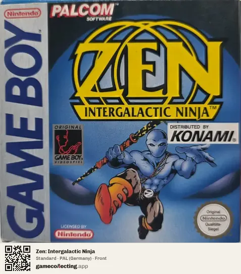 Zen: Intergalactic Ninja Game Boy, Germany box front