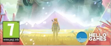 No Man's Sky, the PEGI square on its front