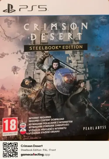 Crimson Desert PlayStation 5, PAL box front