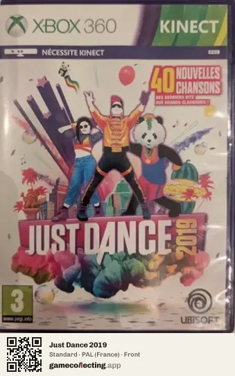 Just Dance 2019 Xbox 360, France box front