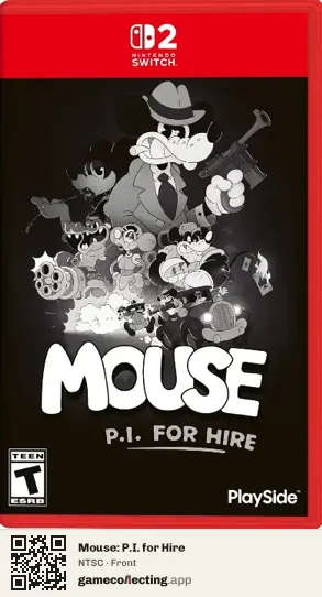 Mouse: P.I. for Hire Nintendo Switch 2, NTSC box front