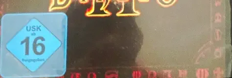 Diablo II, the USK square on its front