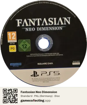 Fantasian Neo Dimension PlayStation 5, PAL disc