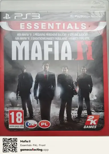 Mafia II PlayStation 3, PAL box front