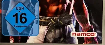 Tekken 6, the USK square on its front