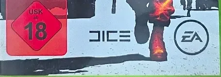Battlefield: Bad Company 2, the USK square on its front