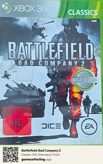 Battlefield: Bad Company 2 Xbox 360, Germany box front