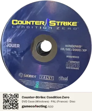 Counter-Strike: Condition Zero Computer, PAL disc