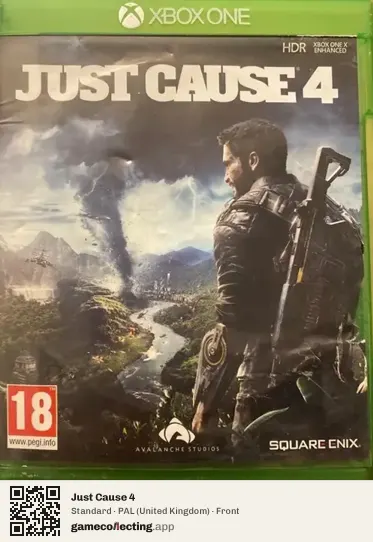 Just Cause 4 Xbox One, United Kingdom box front