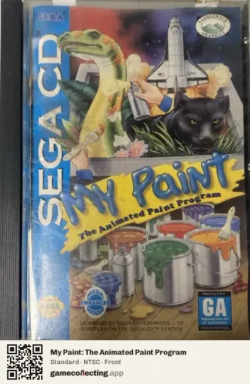 My Paint: The Animated Paint Program Sega Mega-CD / Sega CD, NTSC box front