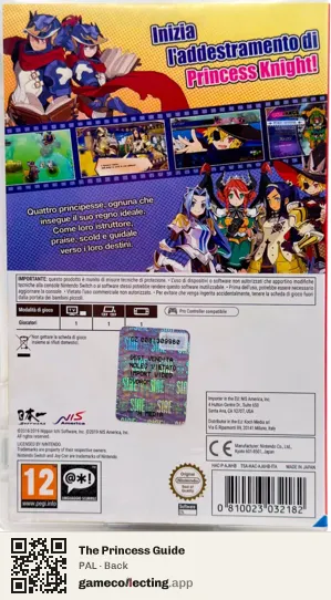 The Princess Guide Nintendo Switch, PAL box back