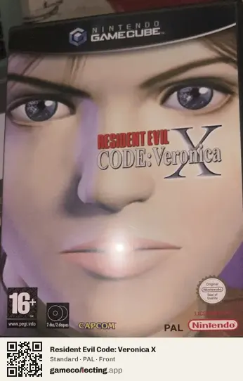 Resident Evil Code: Veronica X Nintendo GameCube, PAL box front
