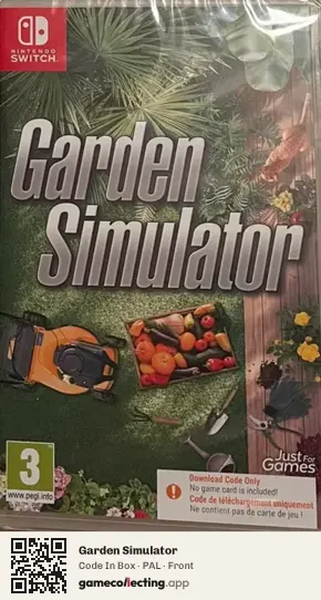 Garden Simulator Nintendo Switch, PAL box front