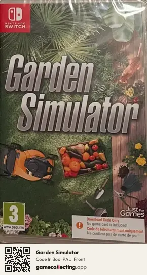 Garden Simulator Nintendo Switch, PAL box front
